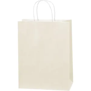 10 x 5 x 13" French Vanilla Tinted Shopping Bags