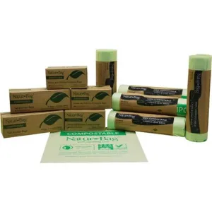 13 Gallon Natur-Bag. - Compost Biodegradable Bags - Retail Pack