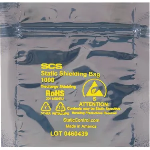 18 x 18" Reclosable Static Shielding Bags