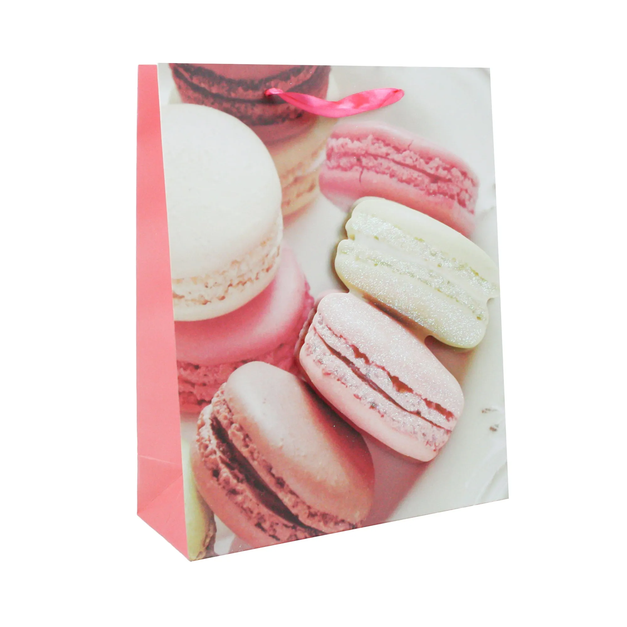 3D Macaron Print Gift Bags - Set Of 4 (Sizes Available)