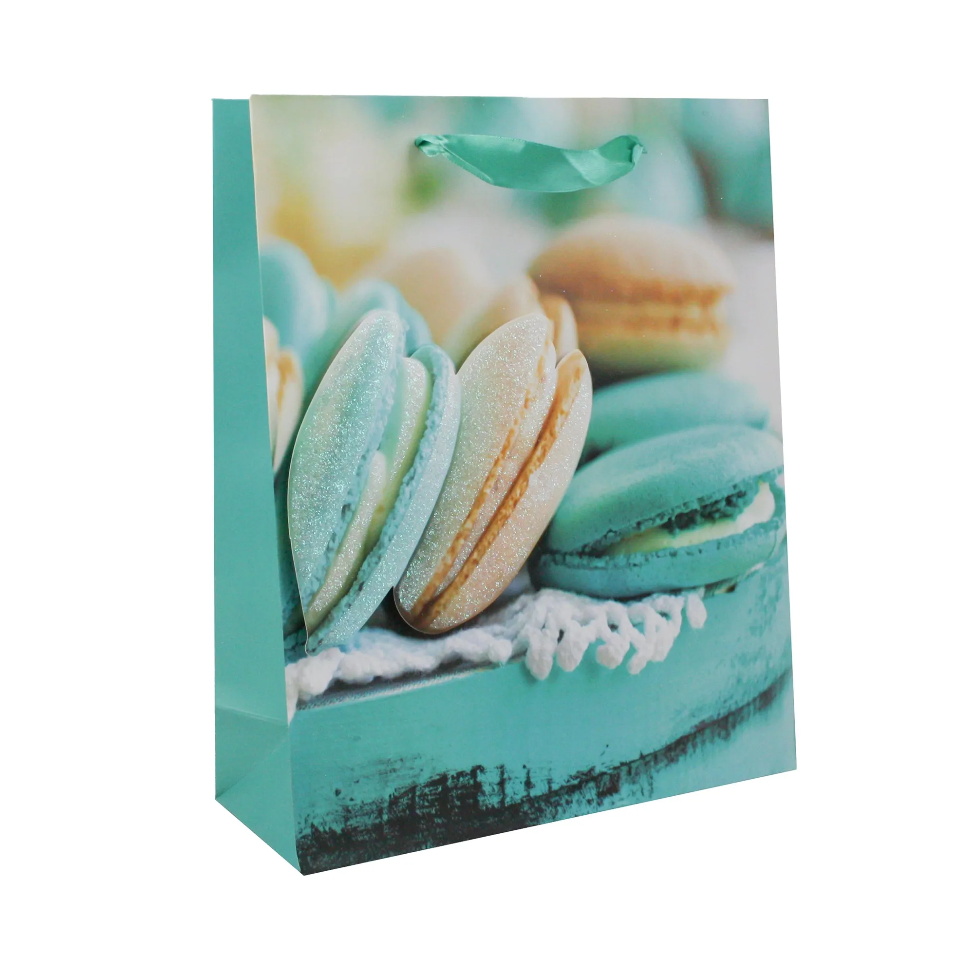 3D Macaron Print Gift Bags - Set Of 4 (Sizes Available)