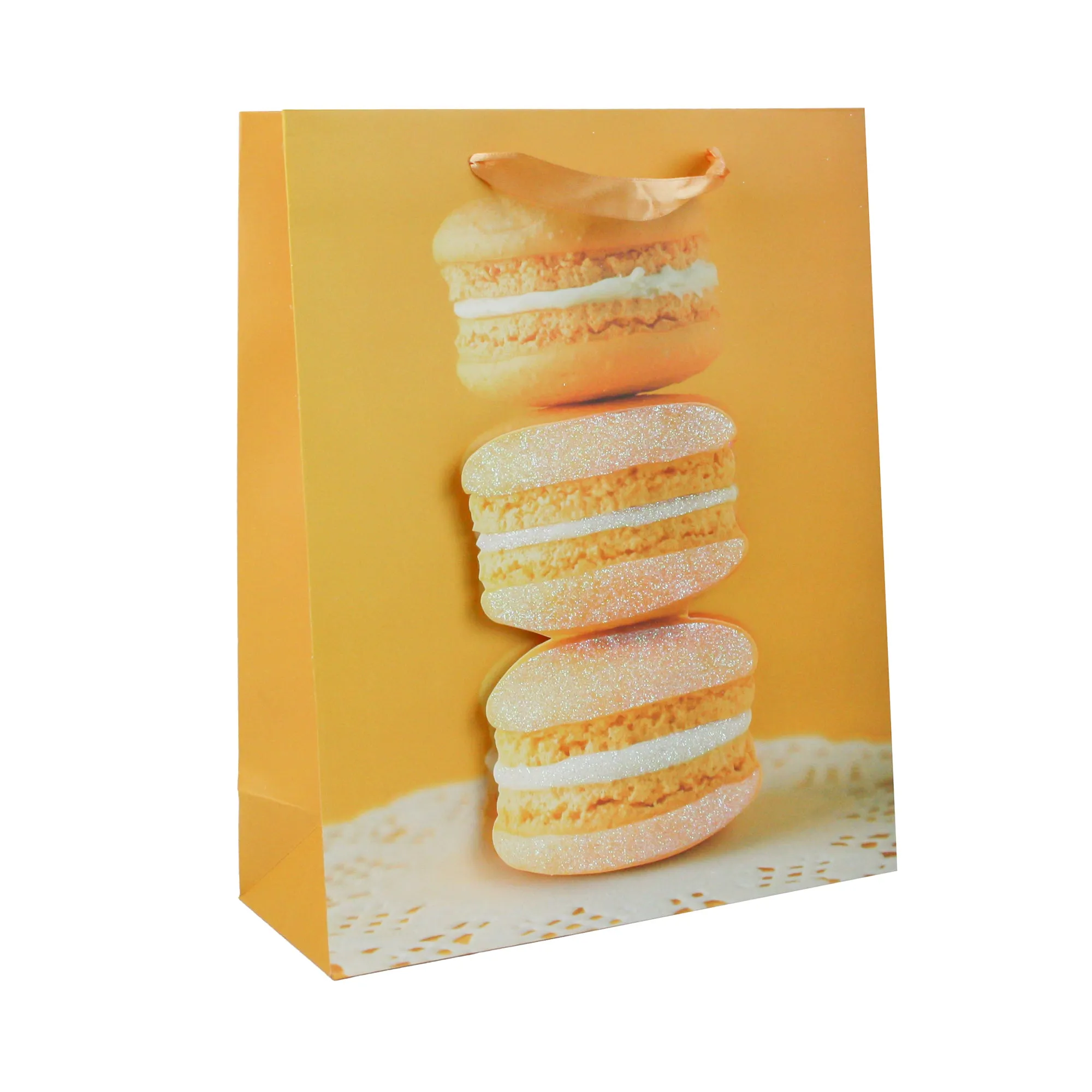 3D Macaron Print Gift Bags - Set Of 4 (Sizes Available)