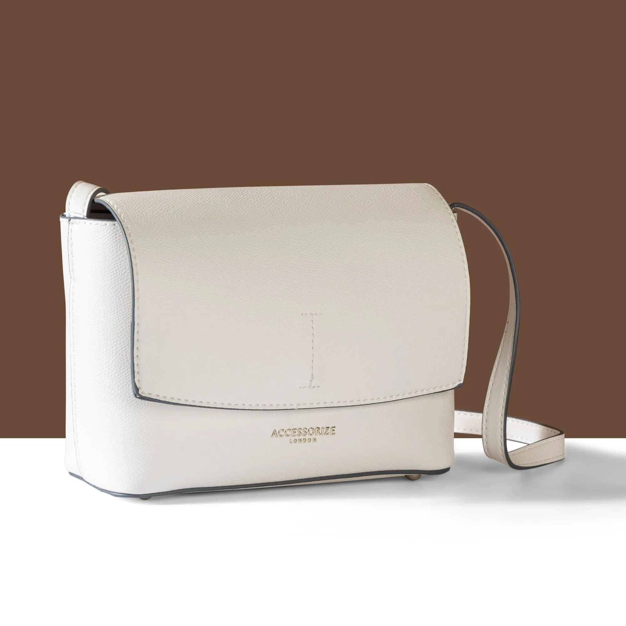 Accessorize London Women's White Leo Sling Bag