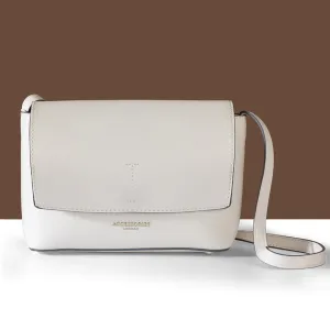 Accessorize London Women's White Leo Sling Bag