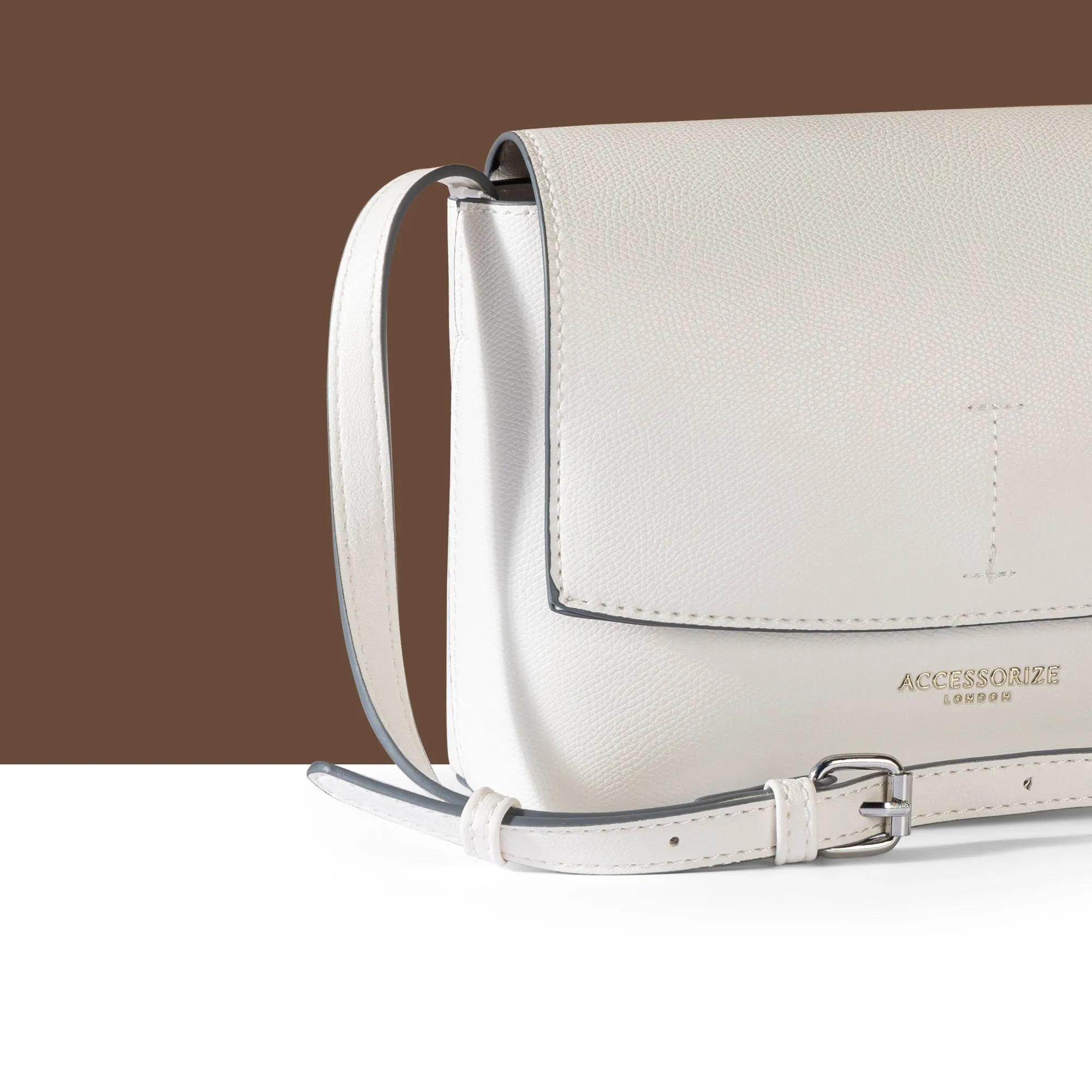 Accessorize London Women's White Leo Sling Bag