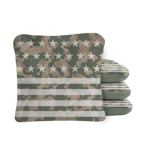 American Flag Camouflage Synergy Pro Cornhole Bags