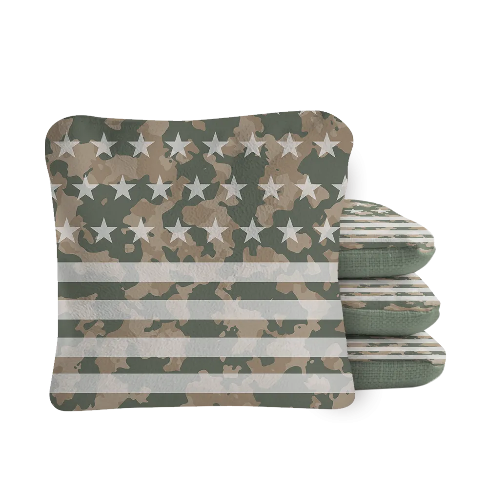 American Flag Camouflage Synergy Pro Cornhole Bags