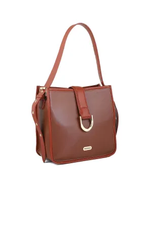 Baguette Shoulder Bags B15064-Coffee