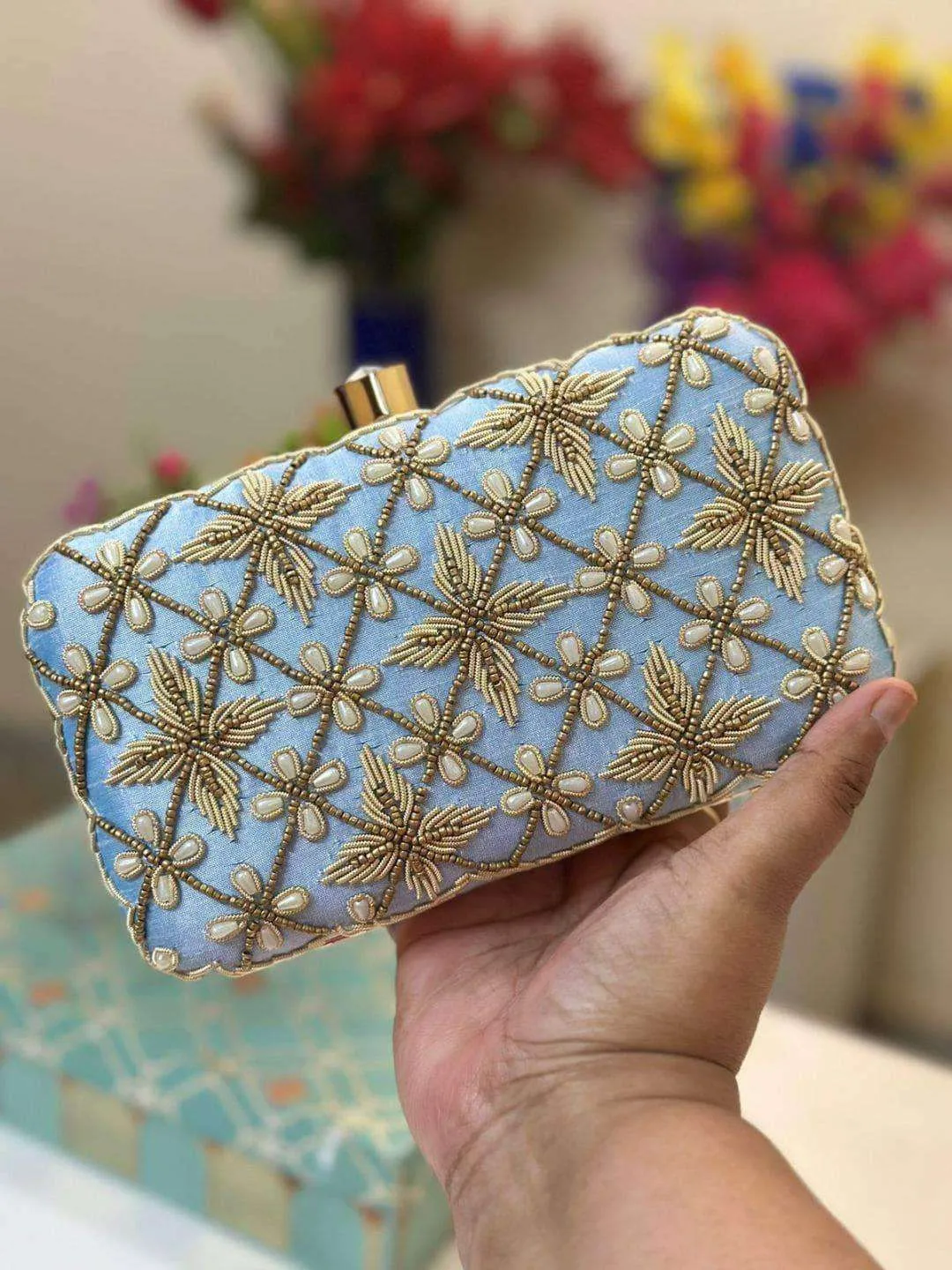 Bridal Velvet Clutch