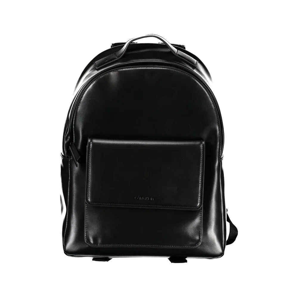 Calvin Klein Elegant Black Urban Backpack with Laptop Compartment