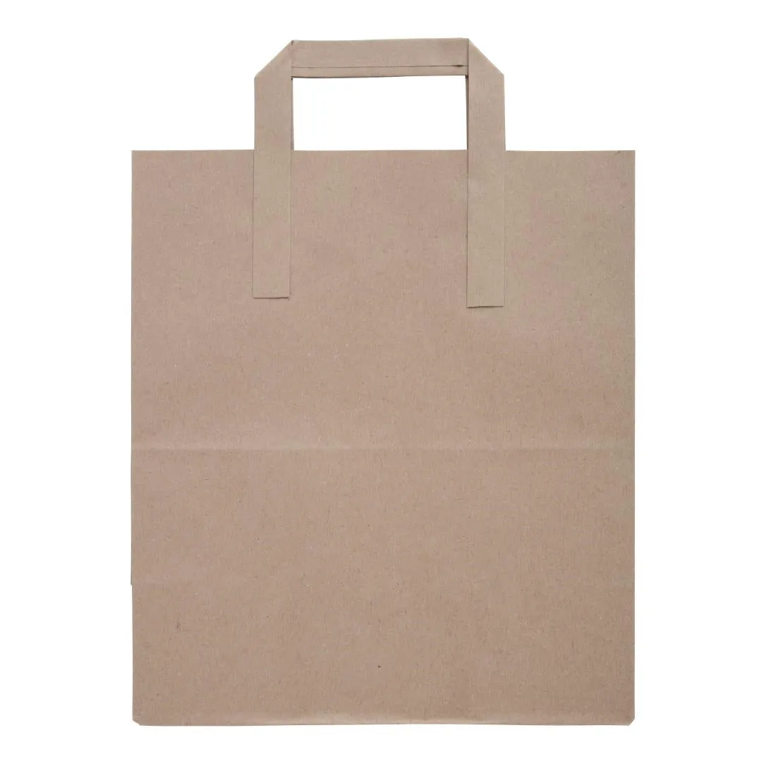 CF592 Fiesta Green Recycled Brown Paper Carrier Bags (Pack of 250)