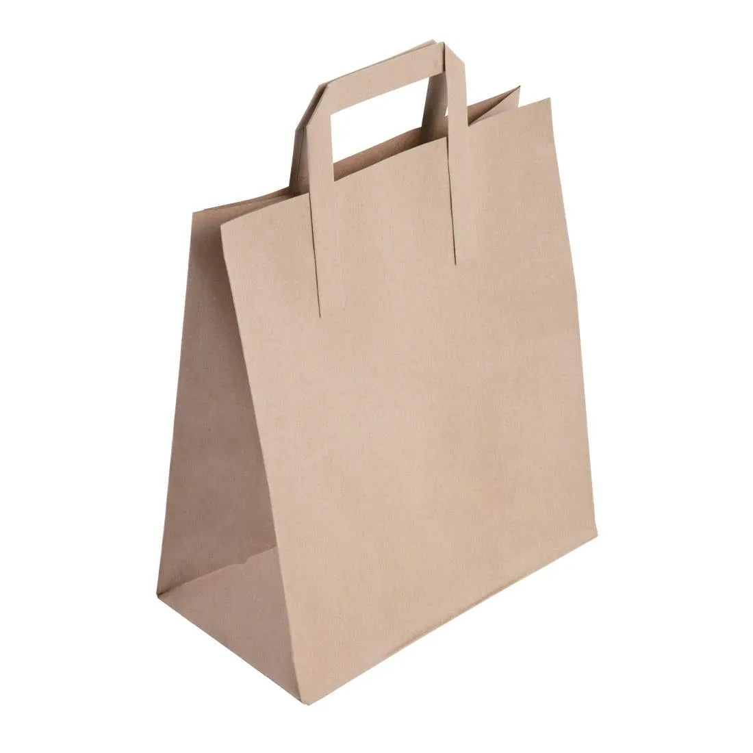 CF592 Fiesta Green Recycled Brown Paper Carrier Bags (Pack of 250)