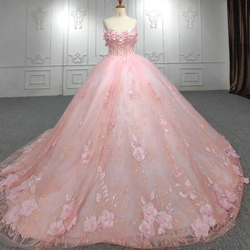 Charming Sweetheart Ball Gown Off-the-shoulder Beading Evening Party Dresses