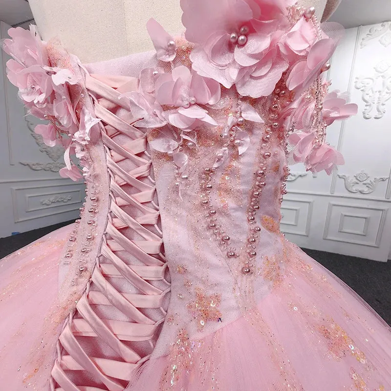 Charming Sweetheart Ball Gown Off-the-shoulder Beading Evening Party Dresses