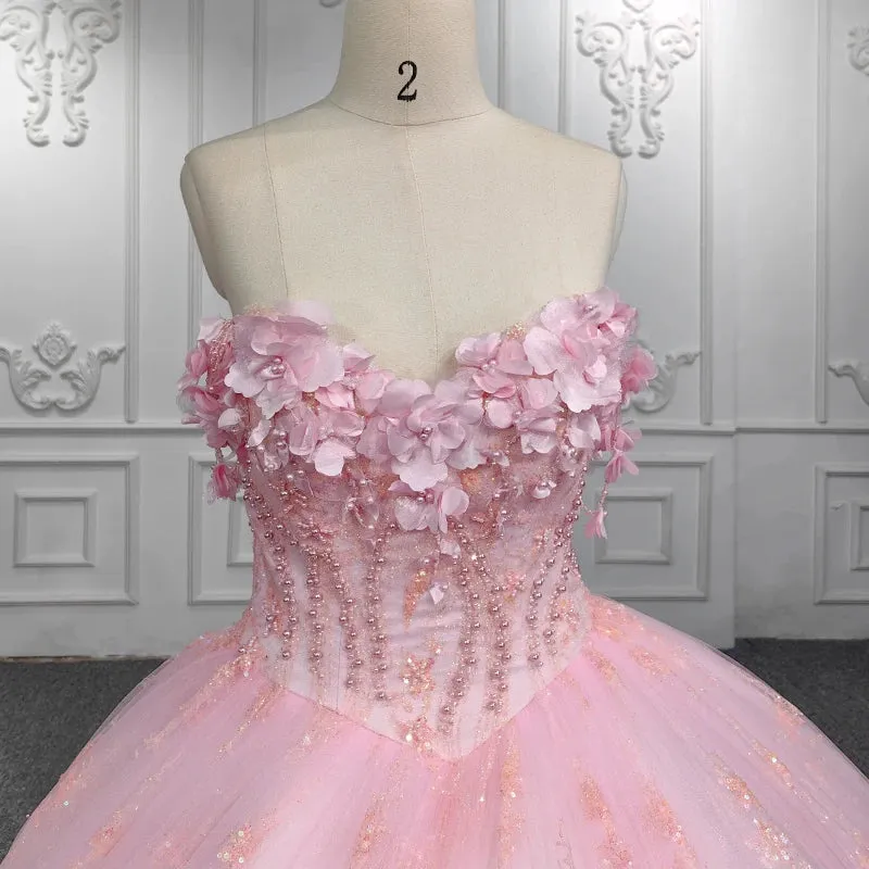 Charming Sweetheart Ball Gown Off-the-shoulder Beading Evening Party Dresses