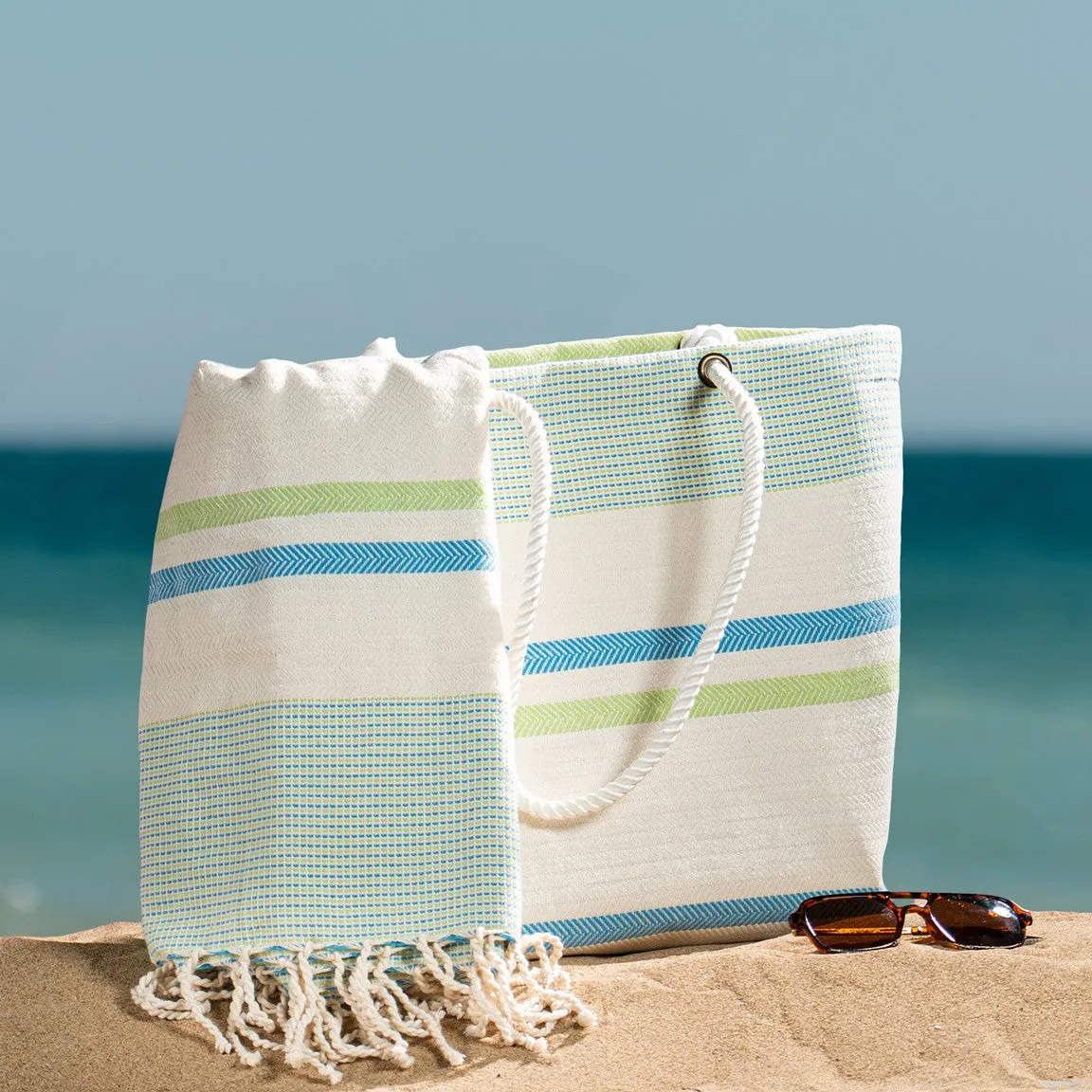 DARIDO Thermal Beach Bag with Absorbent Towel – Stylish & Spacious Tote