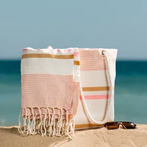 DARIDO Thermal Beach Bag with Absorbent Towel – Stylish & Spacious Tote