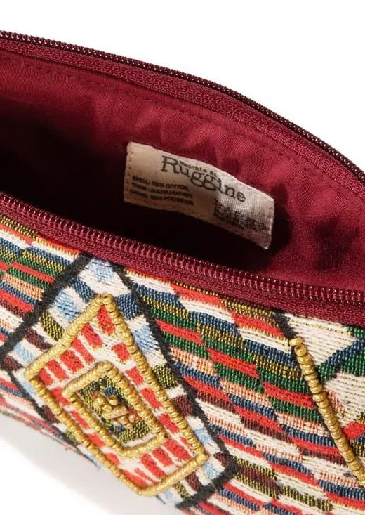 Diamond Eye Aztec Print Wristlet Clutch