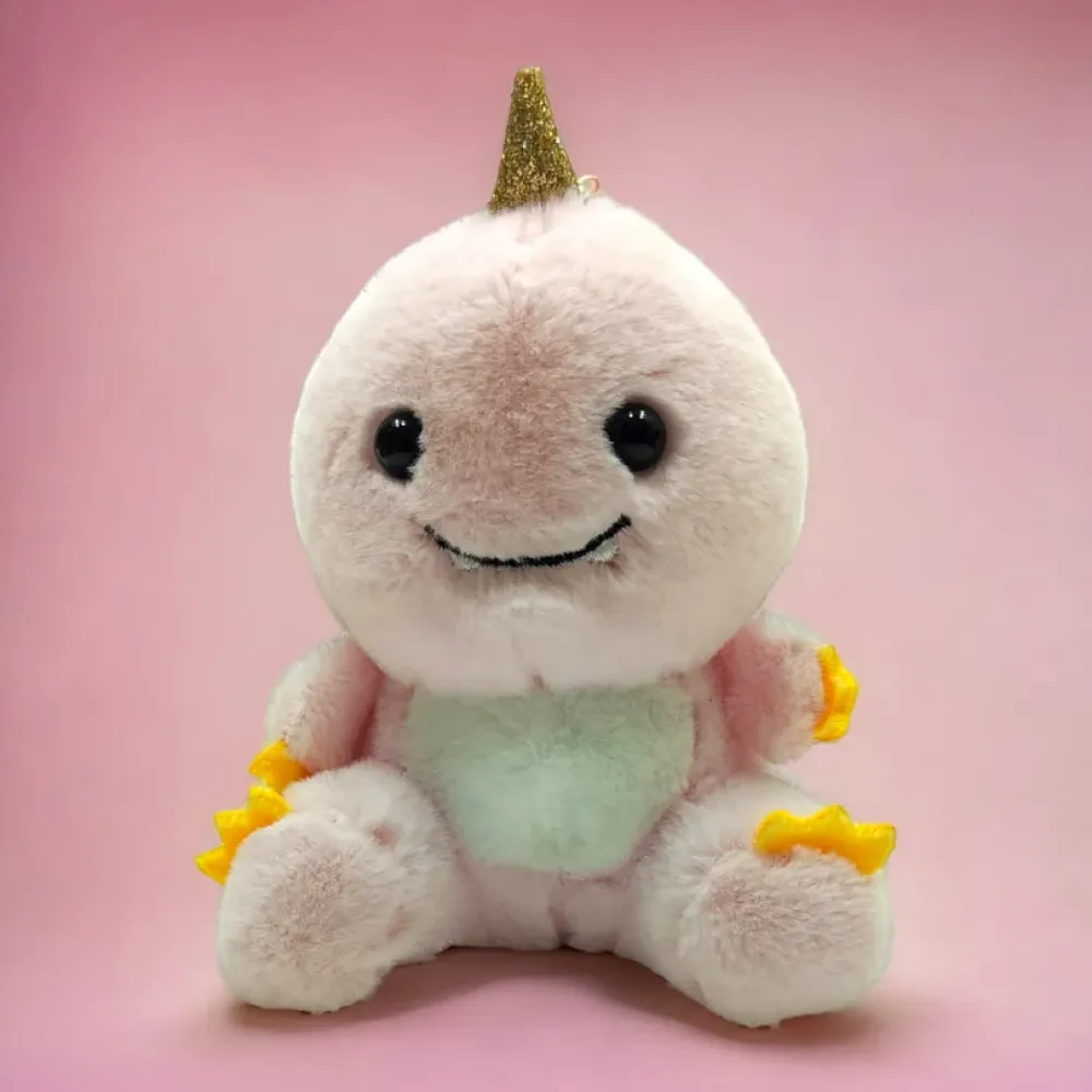 Dino Style Plush Keychain