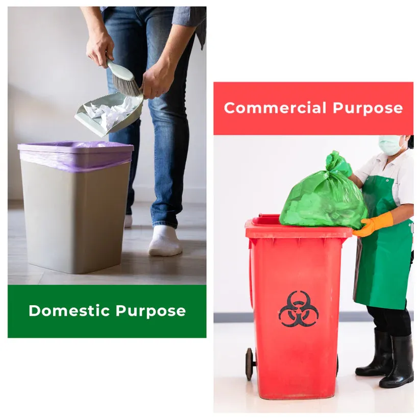 Ecobharat Bio Degradable and Compostable Bags | 20x22 (35 pieces) | Black