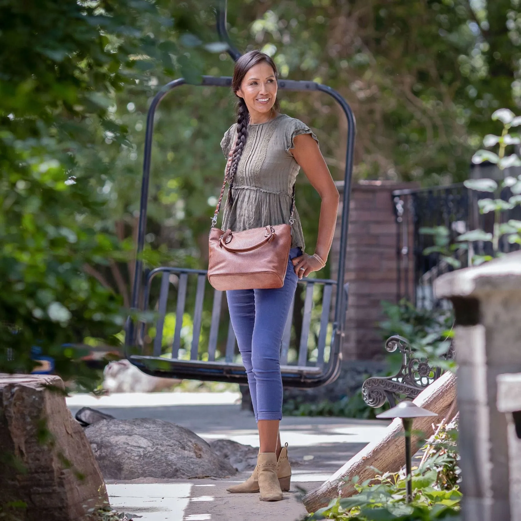 Ella Braided Concealed-Carry Satchel