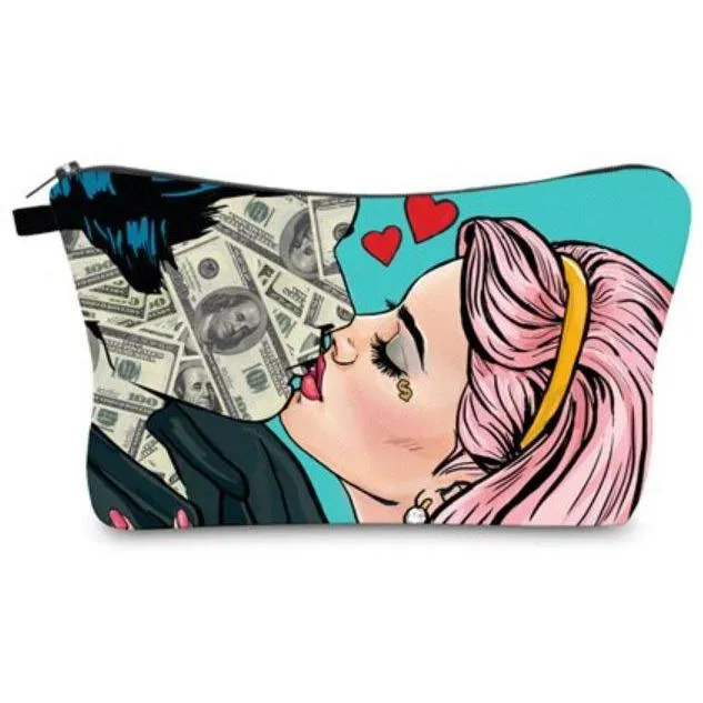 Free   Shipping Women Cosmetic Make up Bags