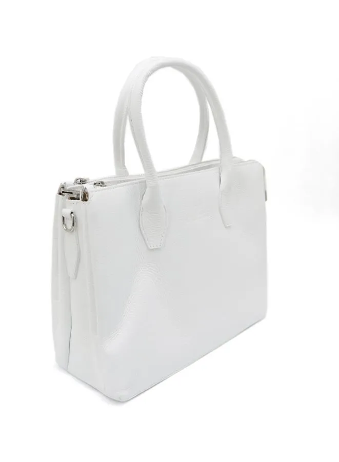 Gai Mattiolo Genuine Leather Top Handle Shoulder Bag with Multiple Compartments