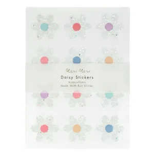 Glitter Daisy Stickers