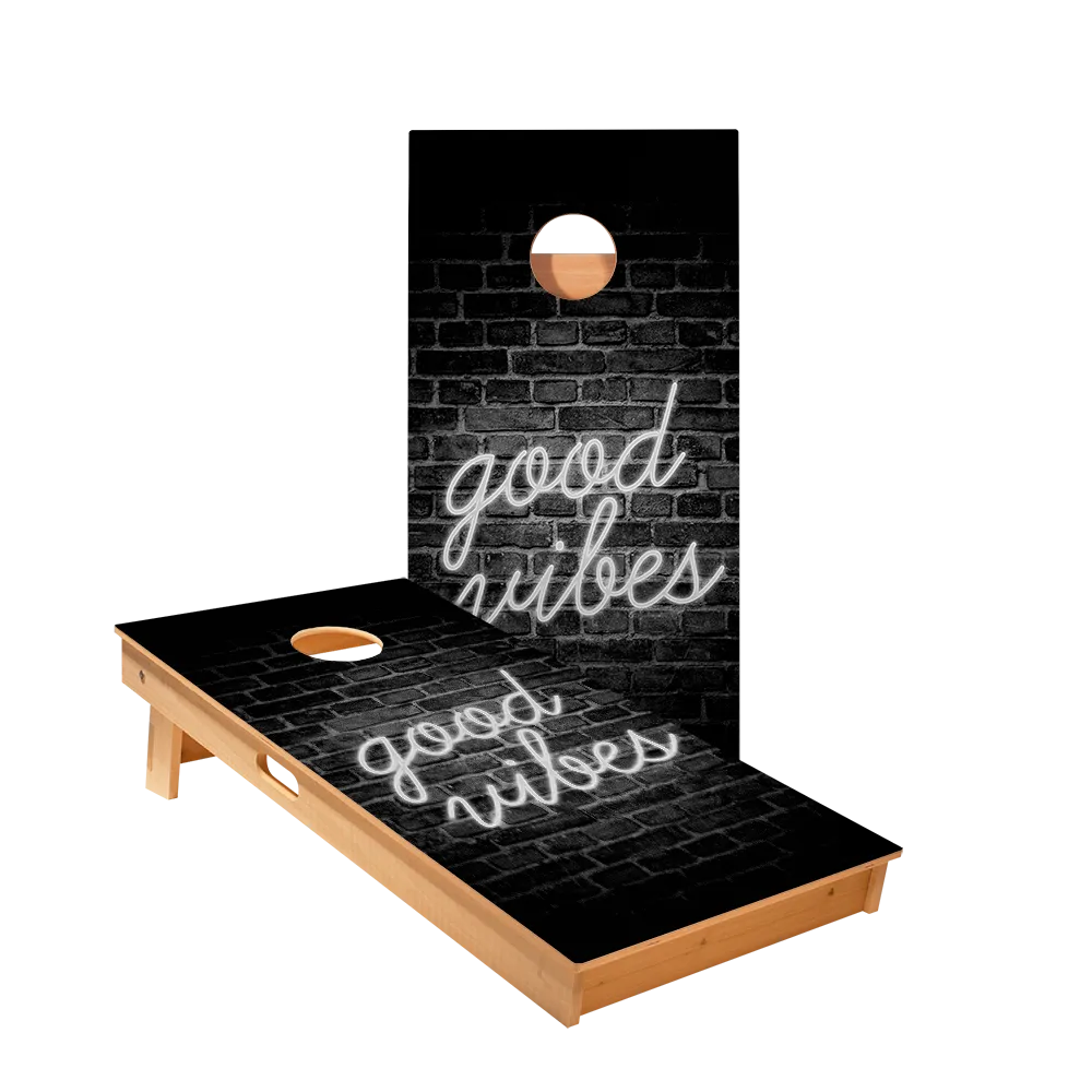 Good Vibes Star Cornhole Boards