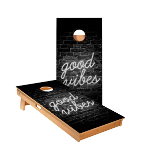 Good Vibes Star Cornhole Boards