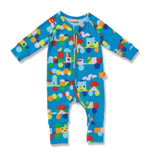 Halcyon Nights Long Sleeve Romper - Rainbow Express