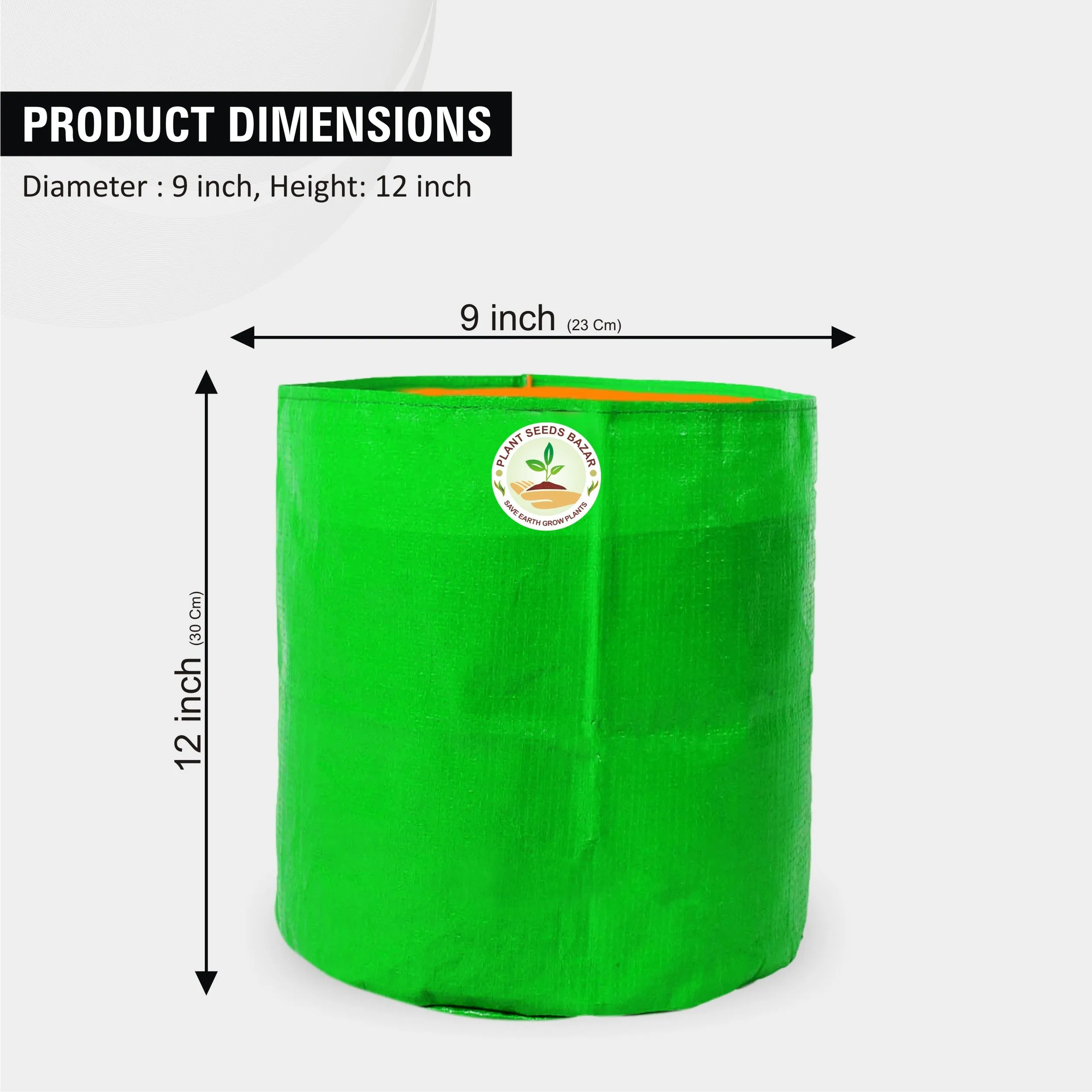 HDPE Grow Bag 9x12 Inch
