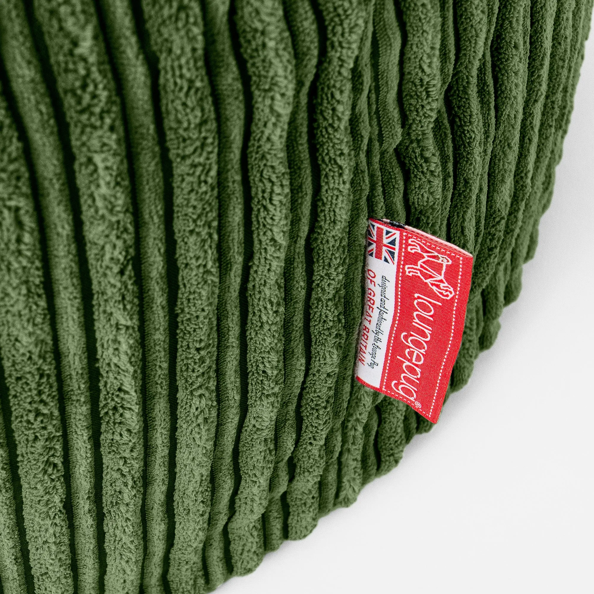 Huge Family Sized Kids Bean Bag 3-14 yr - Cord Forest Green
