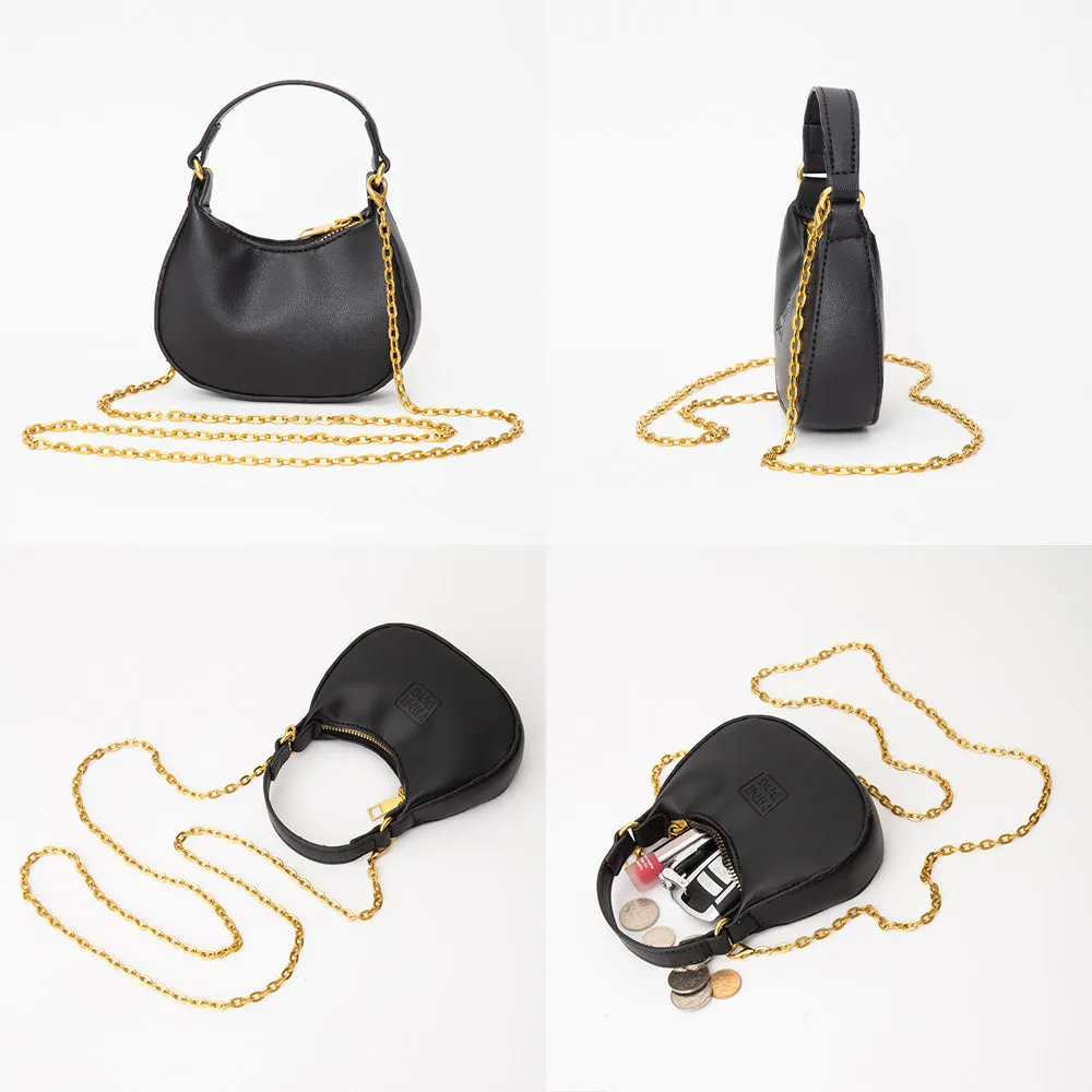 iLLASPARKZ Faux Leather Mini Hobo Handbag / Crossbody Bag