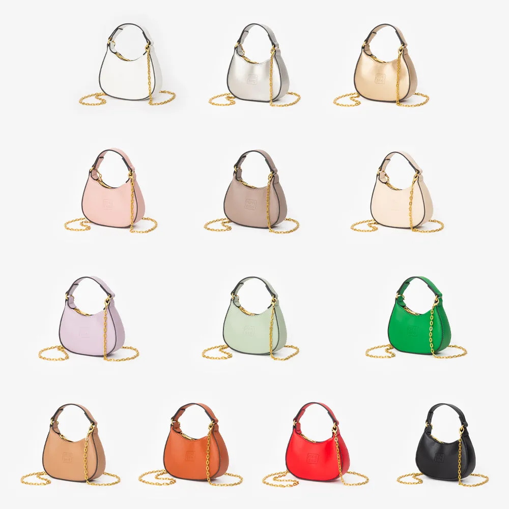 iLLASPARKZ Faux Leather Mini Hobo Handbag / Crossbody Bag