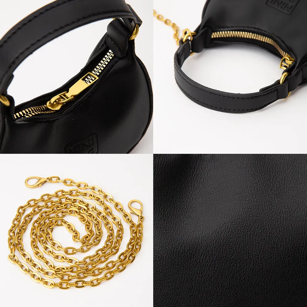iLLASPARKZ Faux Leather Mini Hobo Handbag / Crossbody Bag