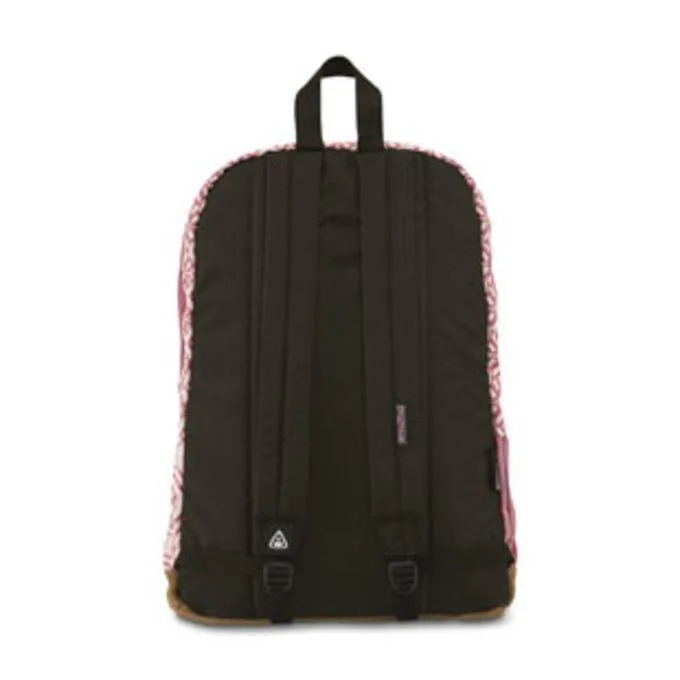 JANSPORT WINE PRINT BACKPACK FOR GIRLS