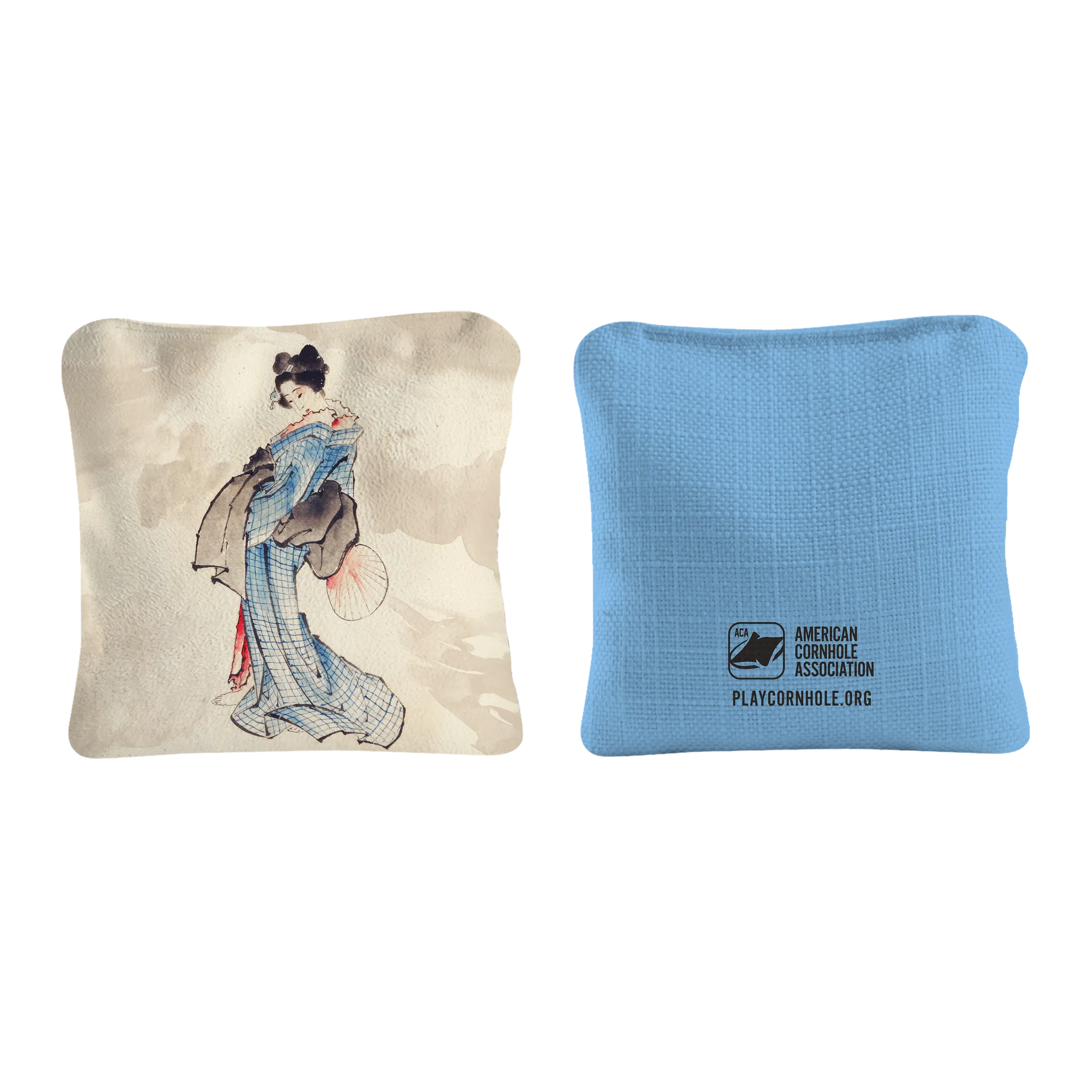 Japanese Woman by Katsushika Hokusai Synergy Pro Cornhole Bags