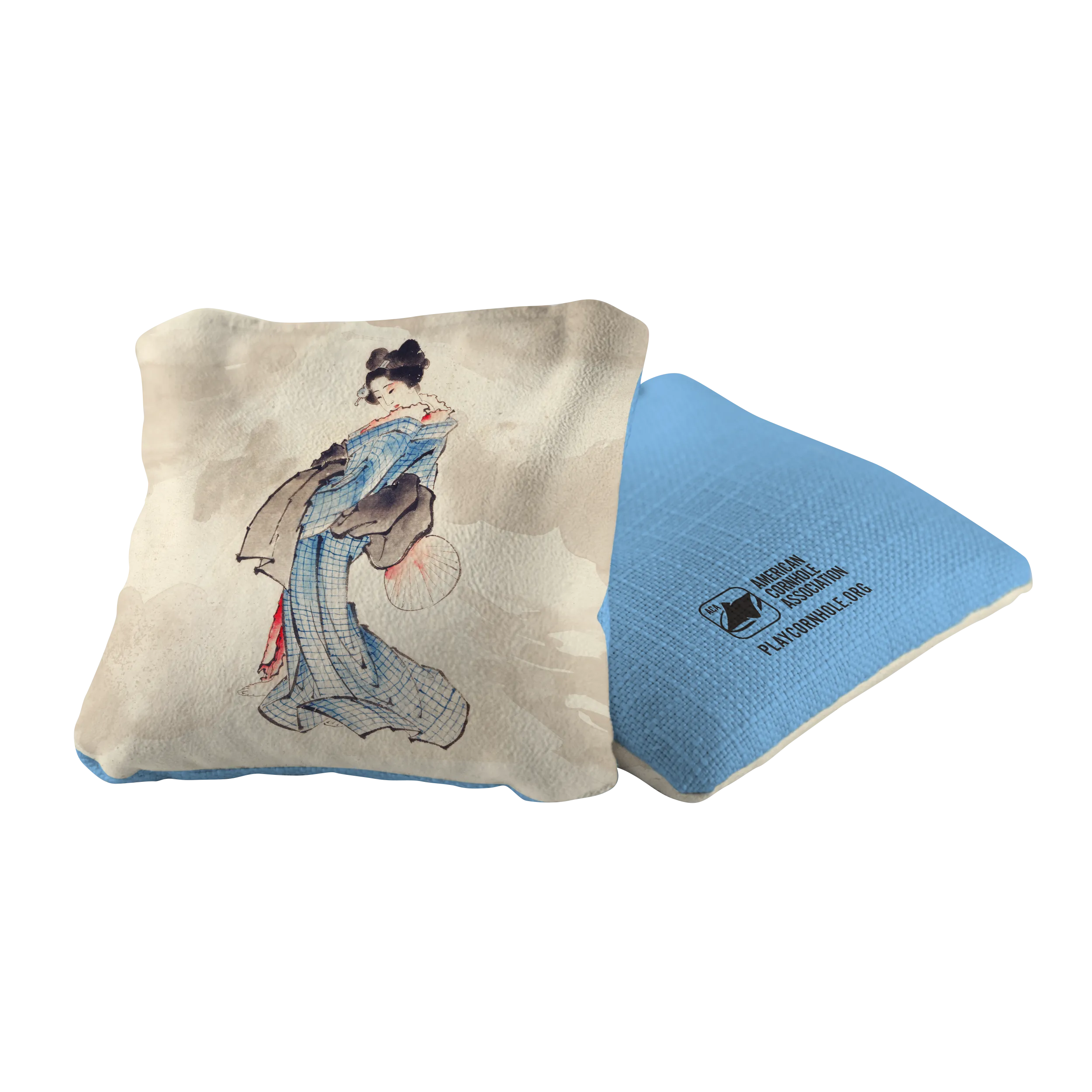 Japanese Woman by Katsushika Hokusai Synergy Pro Cornhole Bags