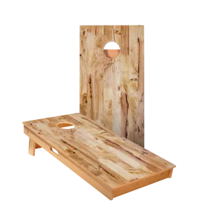 Light Wood Panels Star Cornhole Boards