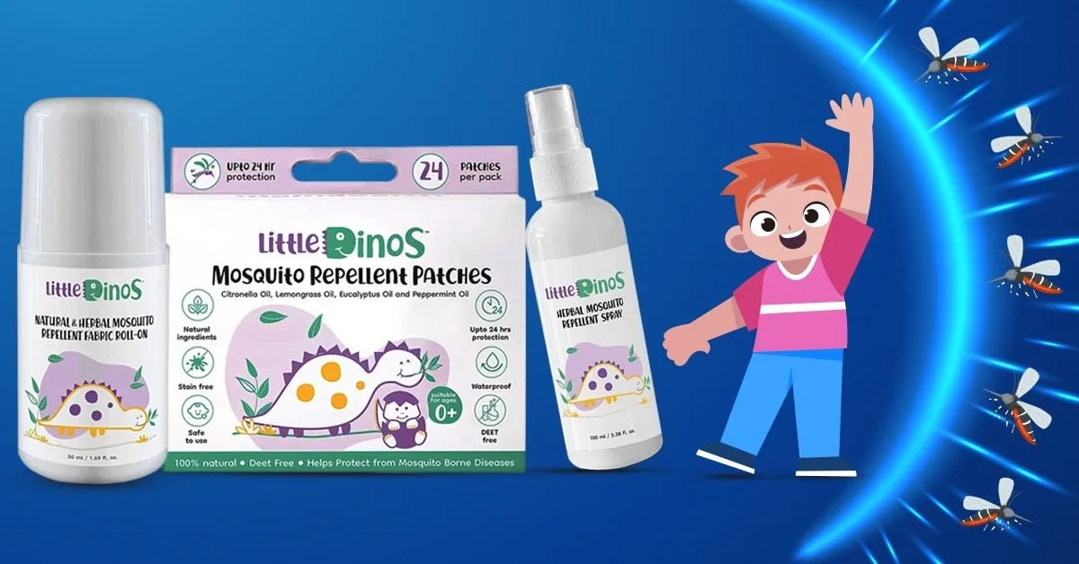 Little Dinos-100% Natural Mosquito Repellent Patches