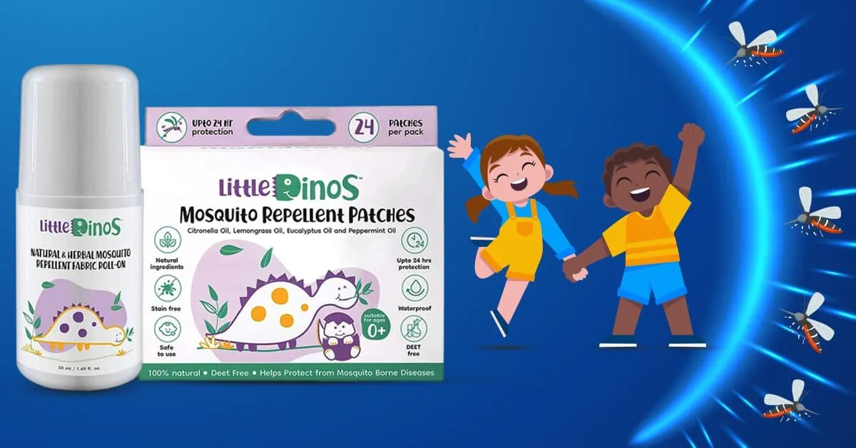 Little Dinos-100% Natural Mosquito Repellent Patches