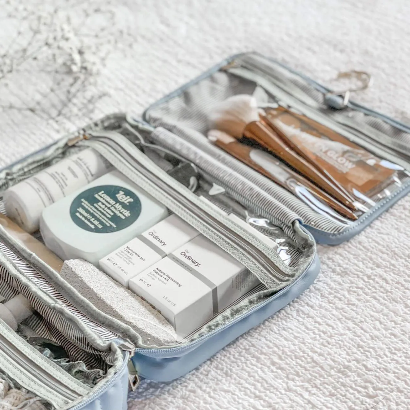 Maggie Cosmetic Case | Chambray
