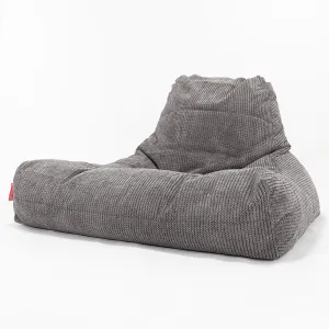Mega Lounger Bean Bag - Pom Pom Charcoal Grey