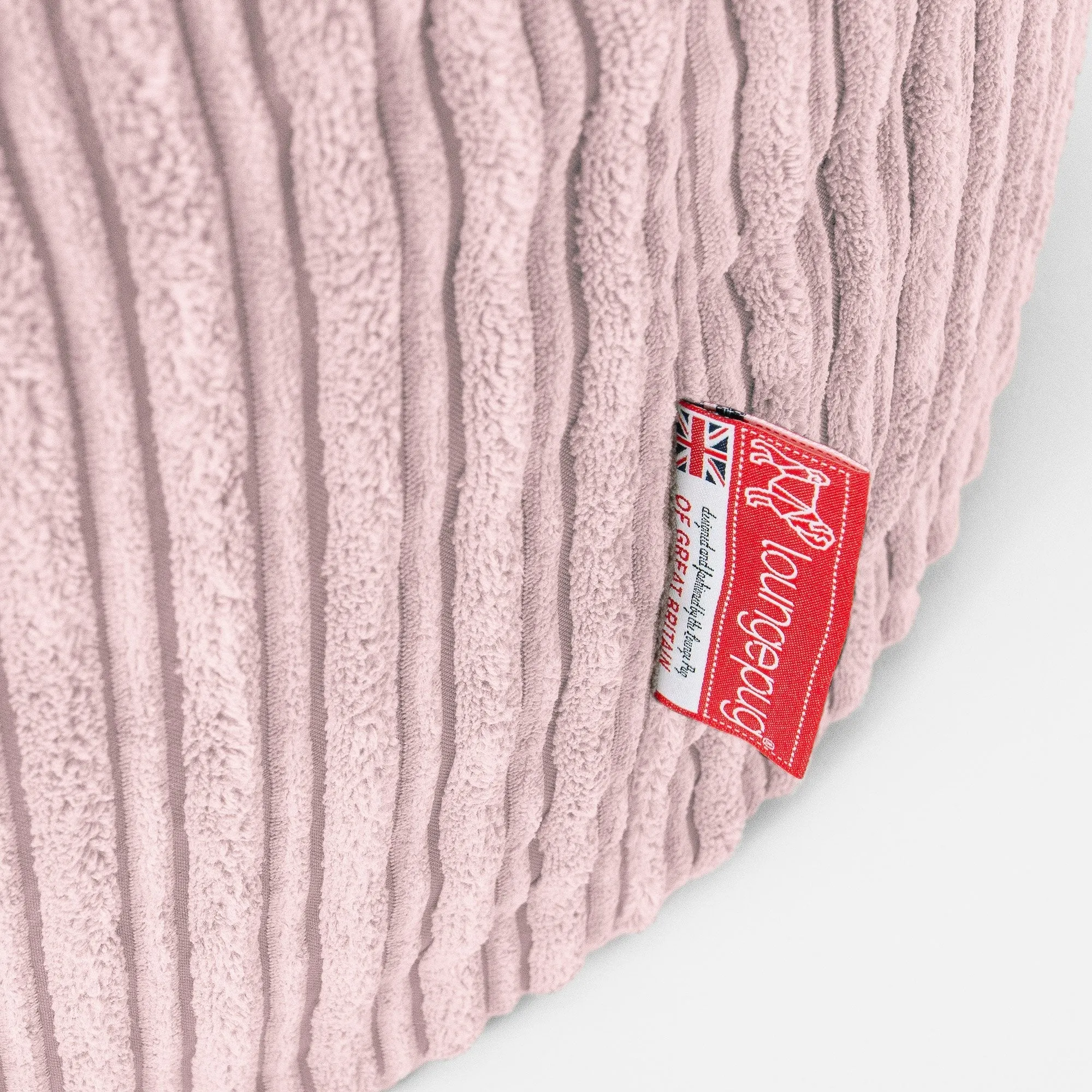 Mega Mammoth Bean Bag Sofa - Cord Blush Pink