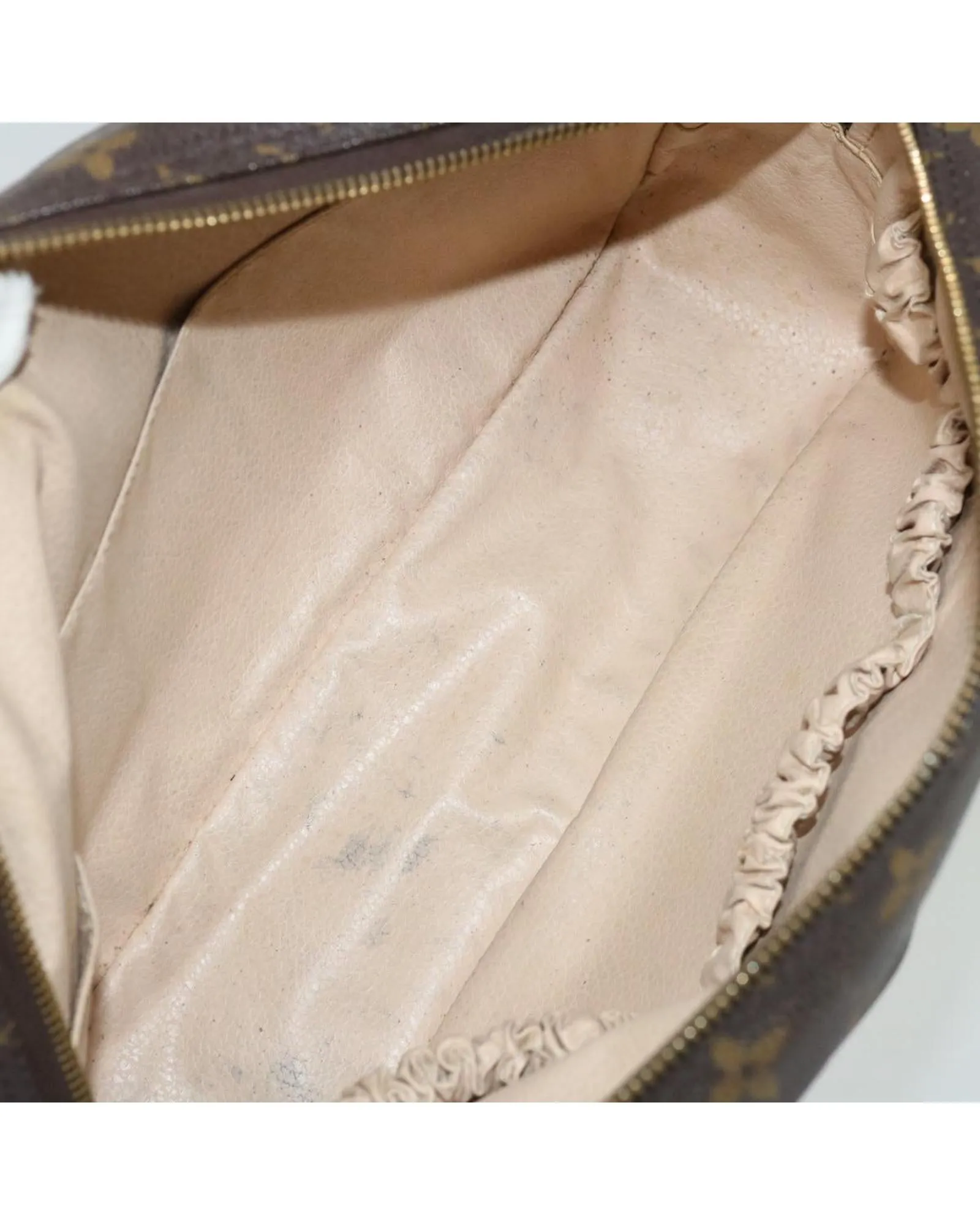Monogram Canvas Clutch Bag with Accessories and Storage Smell