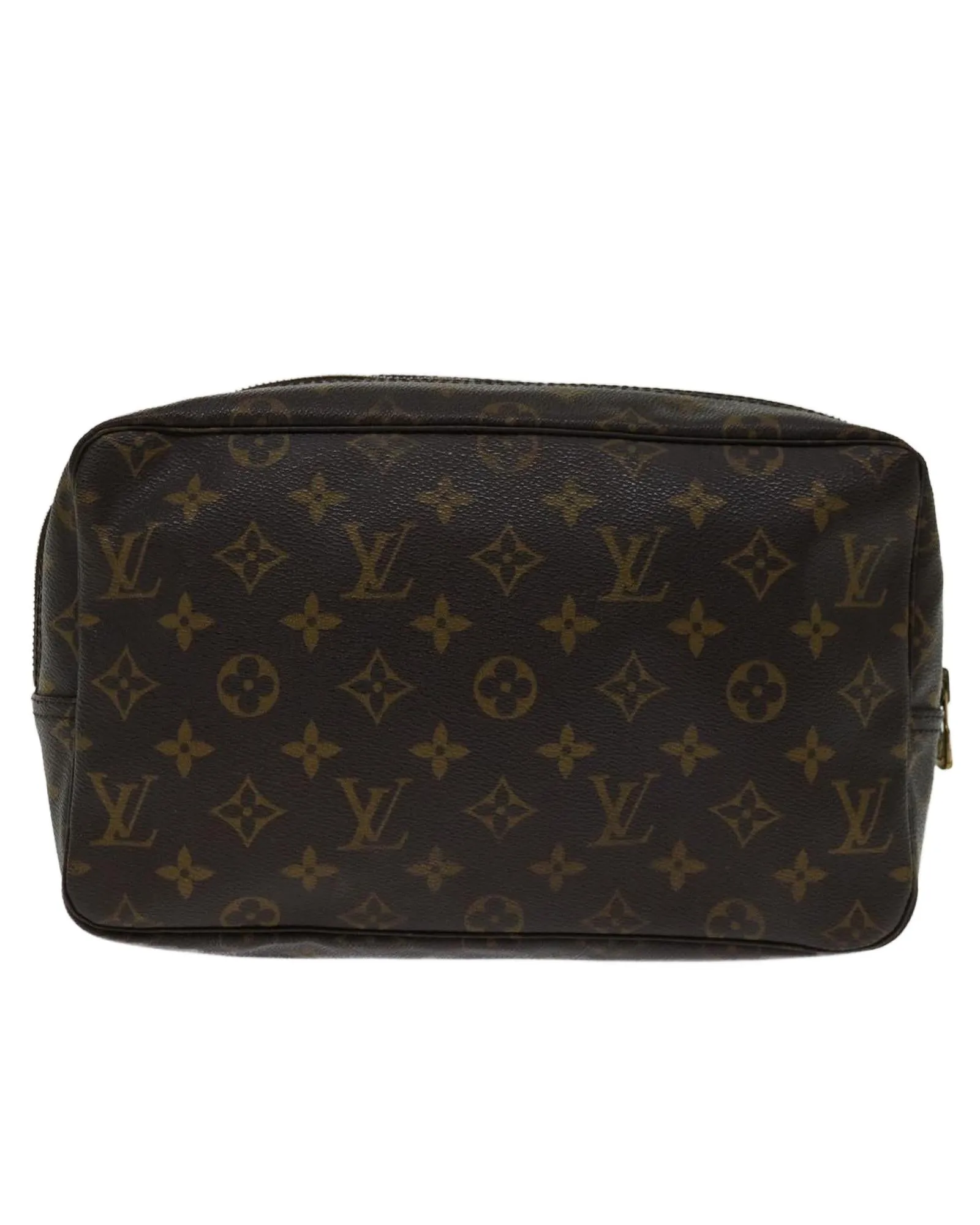 Monogram Canvas Clutch Bag with Accessories and Storage Smell