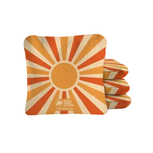Retro Sunshine Synergy Pro Cornhole Bags