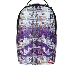 Sprayground Billions in The Bank Backpack - Green / Purple / White