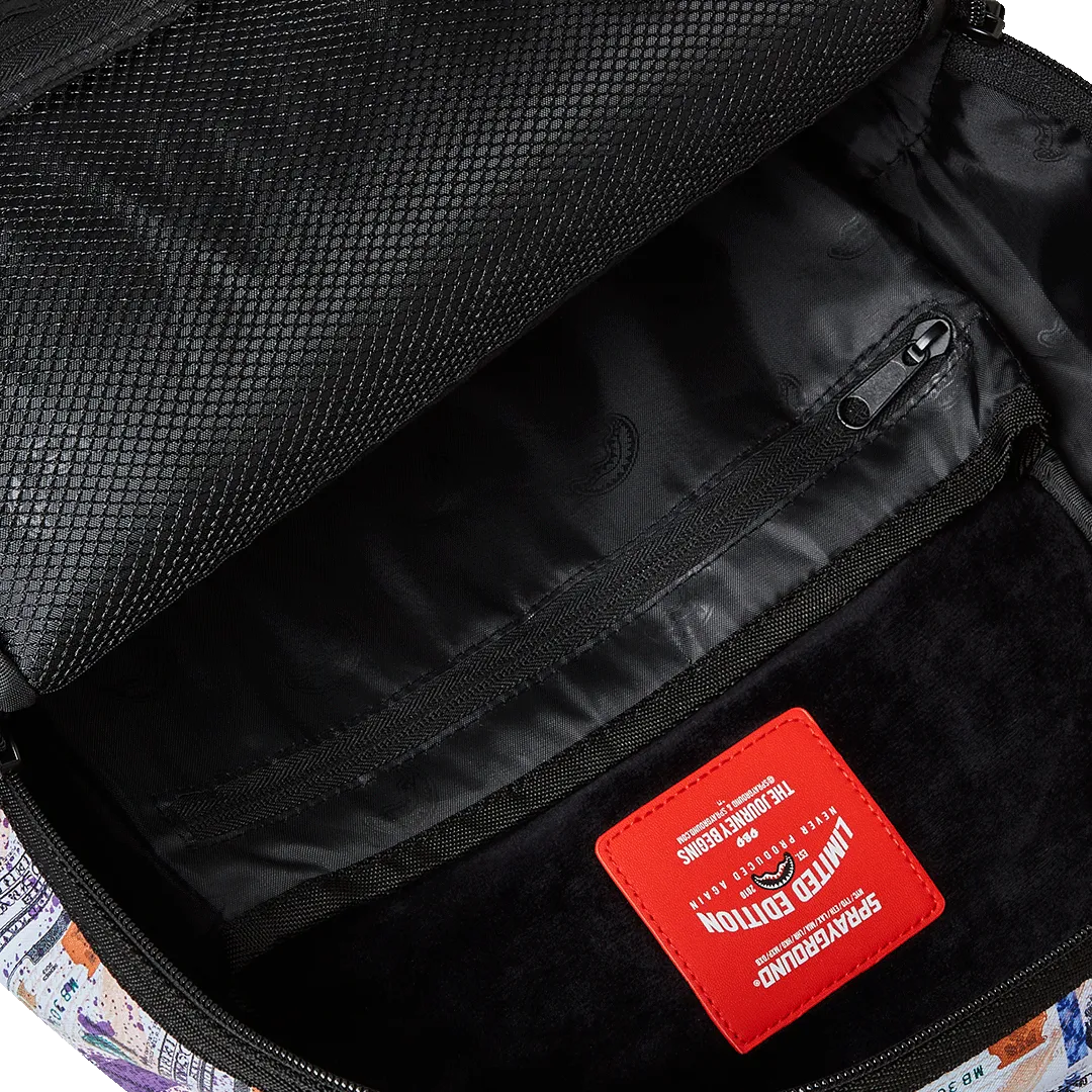 Sprayground Billions in The Bank Backpack - Green / Purple / White